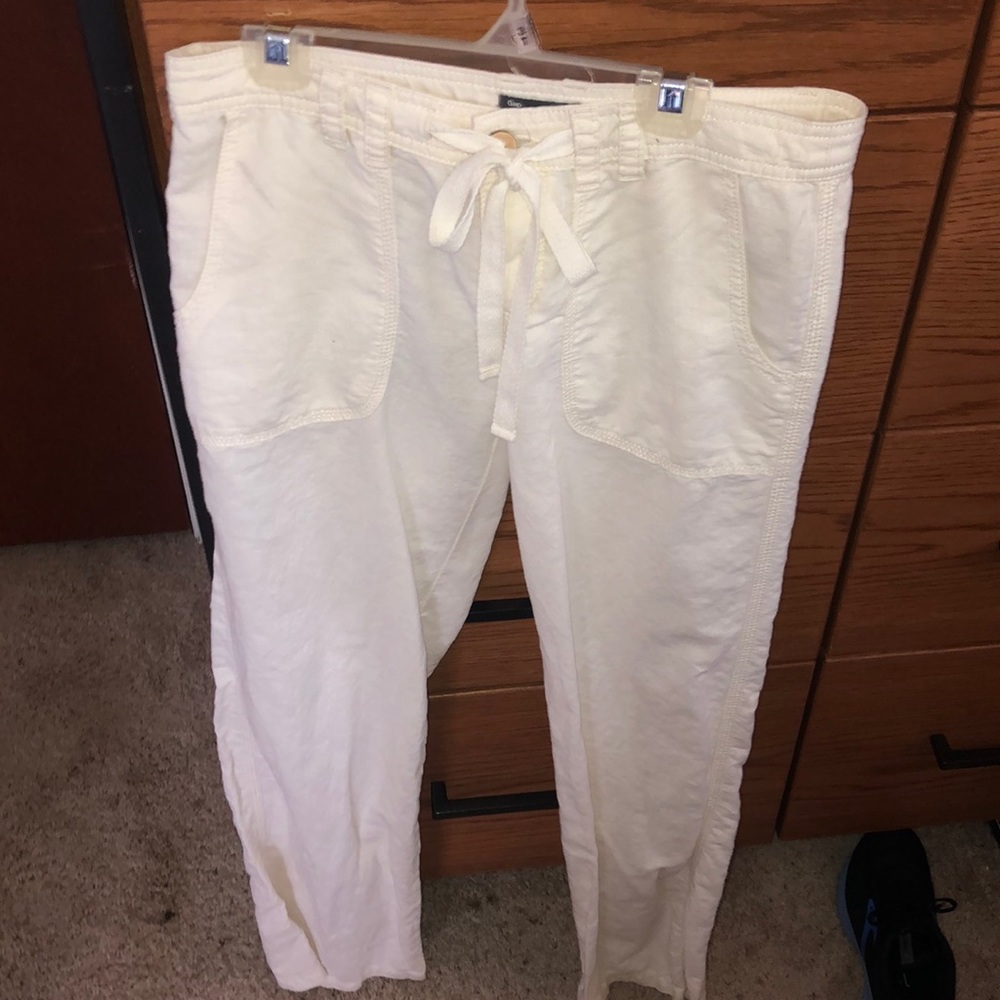 White cream colored pants